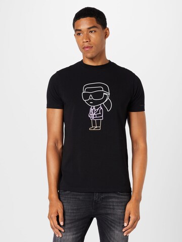 Karl Lagerfeld T-Shirt in Schwarz: Vorderseite