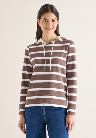 CECIL Sweatshirt in Brown: front