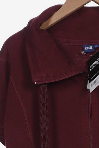 CECIL Sweatshirt & Zip-Up Hoodie in XL in Red