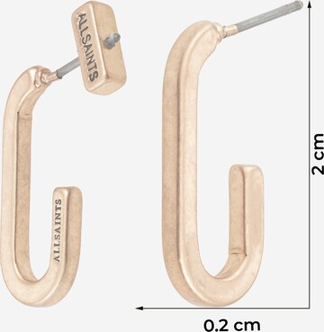AllSaints Kolczyki w kolorze złoty