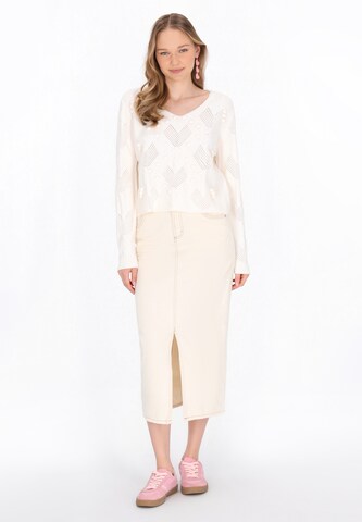 Pull-over MYMO en blanc