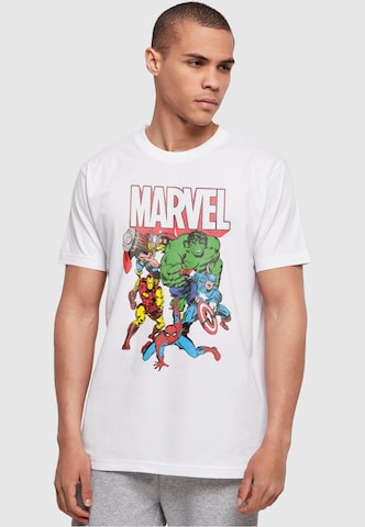 ABSOLUTE CULT T-Shirt 'Avengers - Marvel Comics' in Weiß: Vorderseite