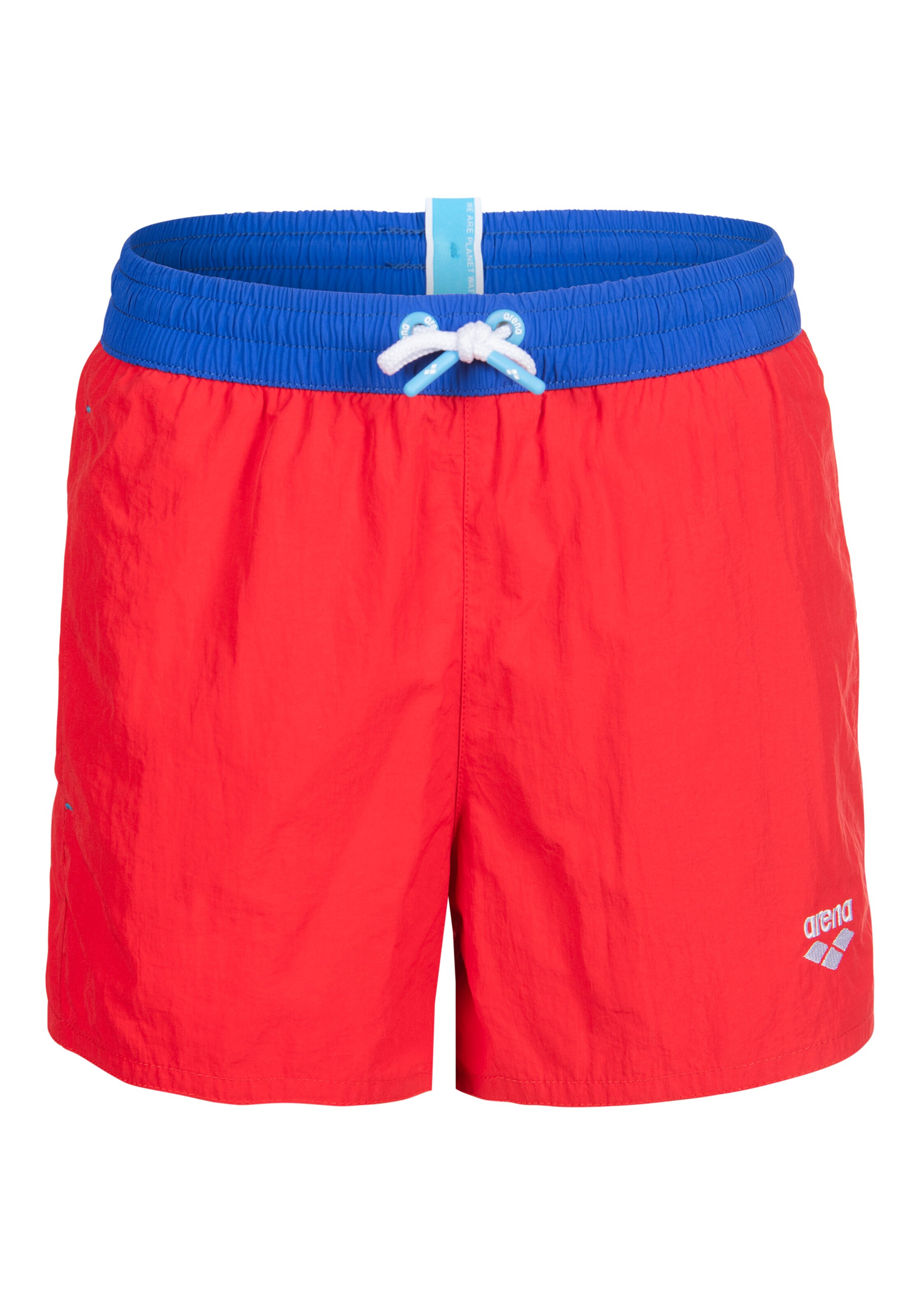 ARENA Badshorts 'TAPES BEACH SHORT' i röd: framsida