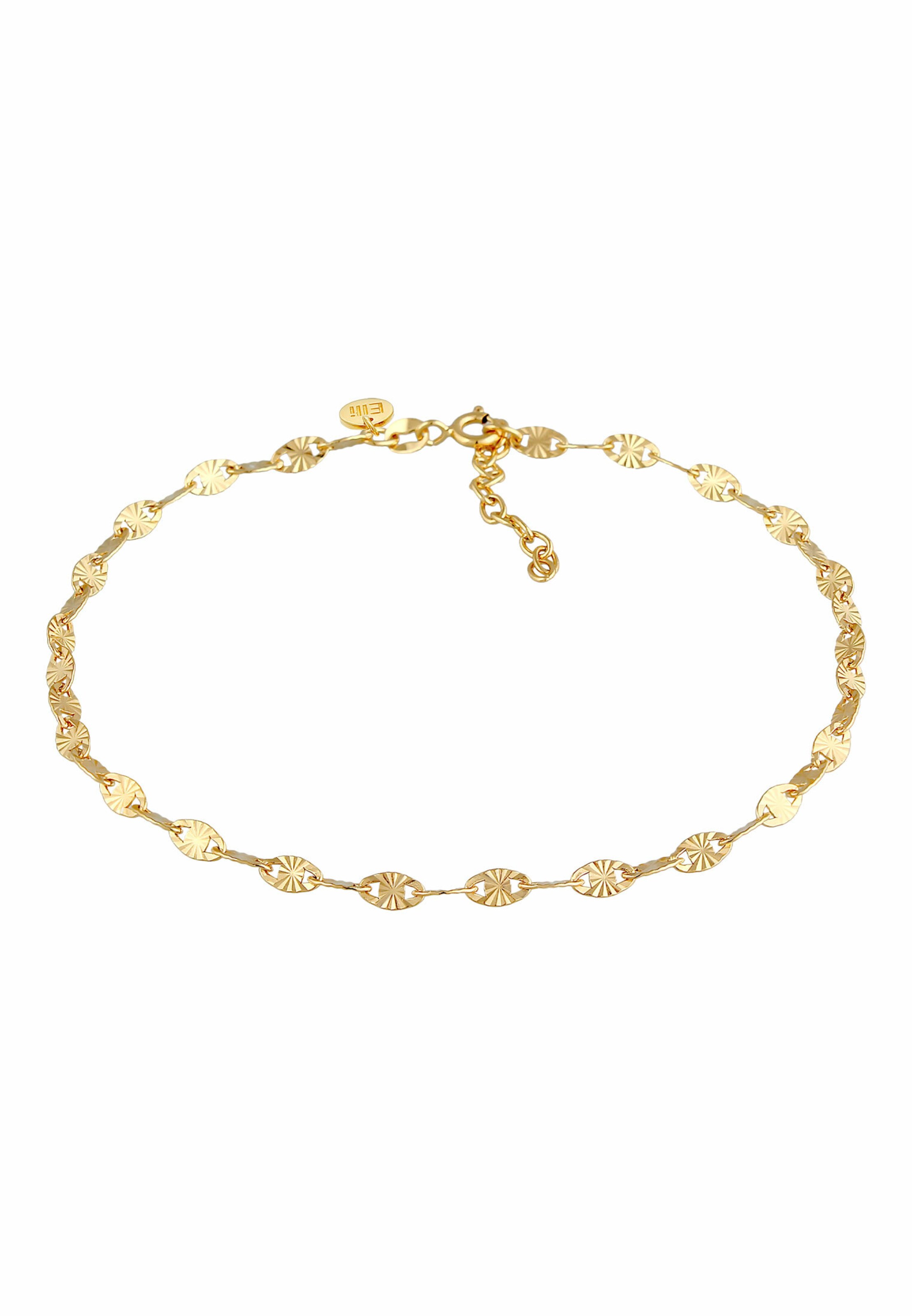 ELLI PREMIUM Украшения на ногу 'Geo' в Золотой: спереди