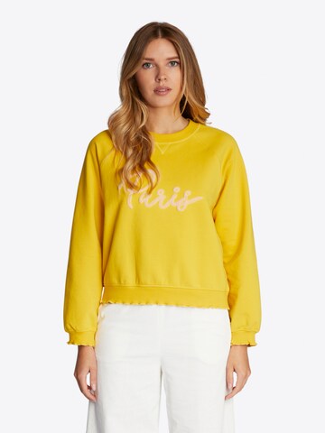Rich & Royal Μπλούζα φούτερ σε κίτρινο: μπροστά