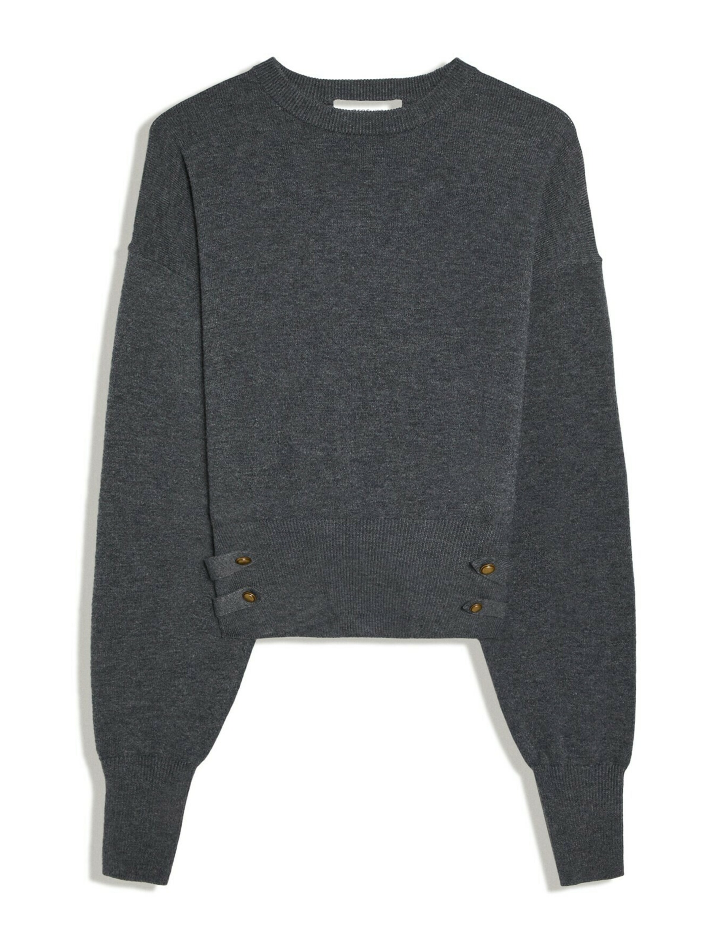 Bershka Пуловер в сиво: отпред