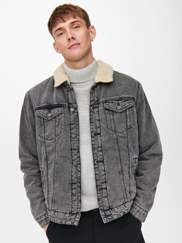 Only & Sons Between-Season Jacket 'ONSLOUIS' in Grey