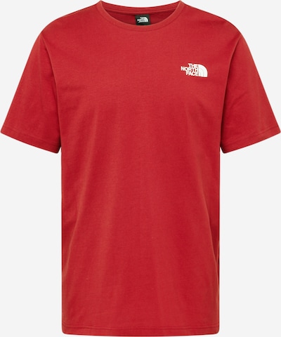 THE NORTH FACE T-Shirt 'REDBOX' in karminrot / schwarz / weiß, Produktansicht