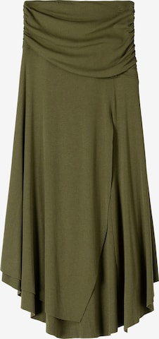 Gonna di Bershka in verde: frontale