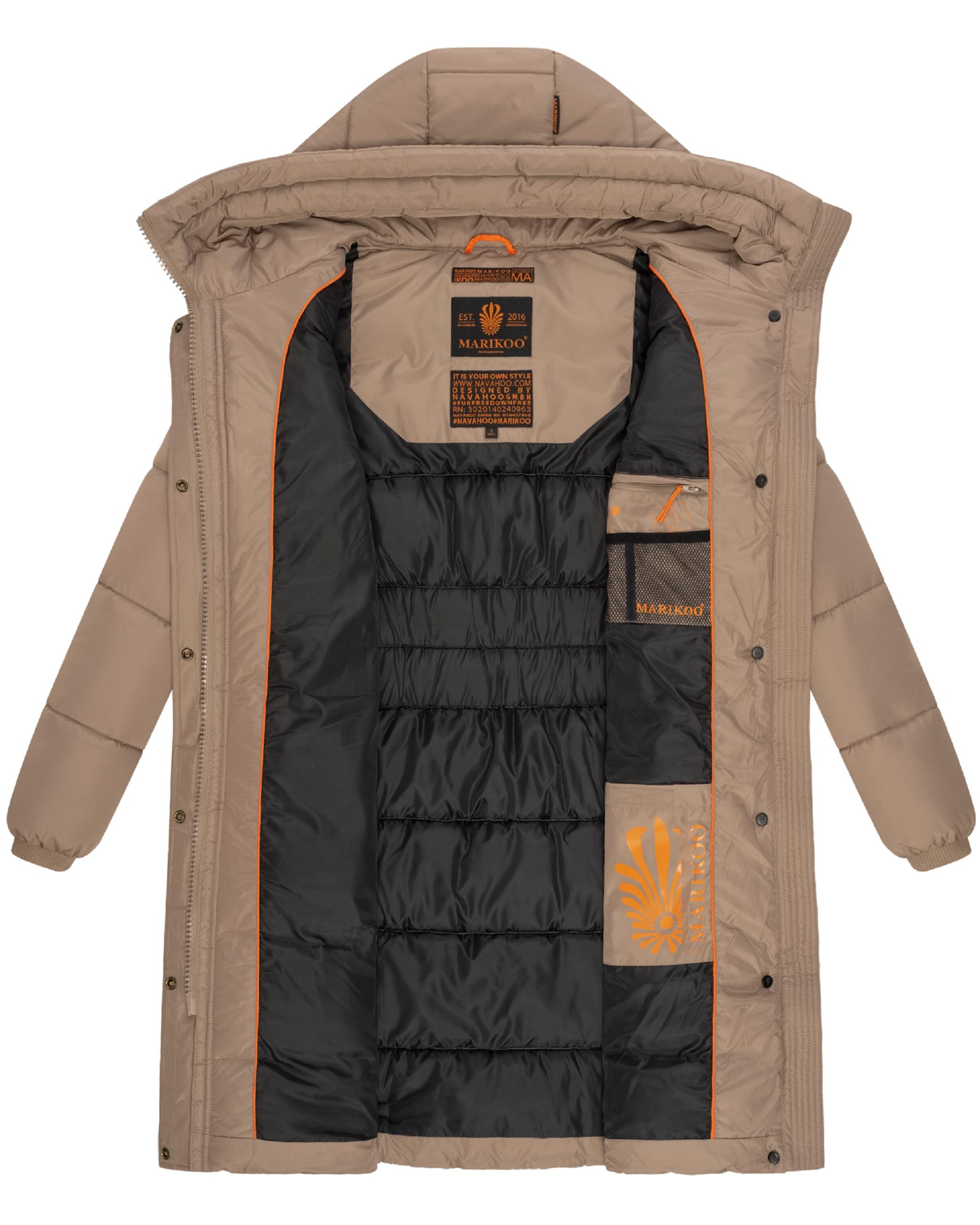 Manteau d’hiver 'Yuikoo' MARIKOO en gris