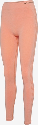 Hummel Skinny Παντελόνι φόρμας 'Ci' σε πορτοκαλί