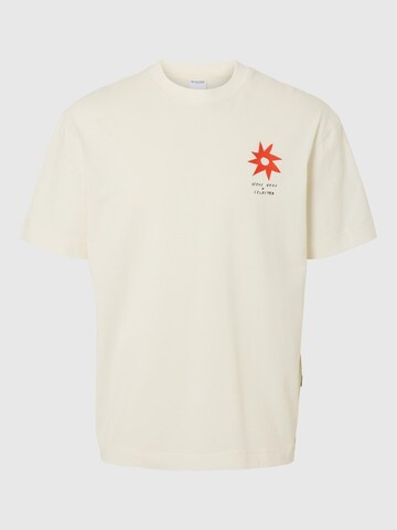 SELECTED Shirt 'Nous Vous x Selected' in Beige: front