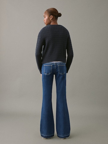 évasé Jean MANGO TEEN en bleu
