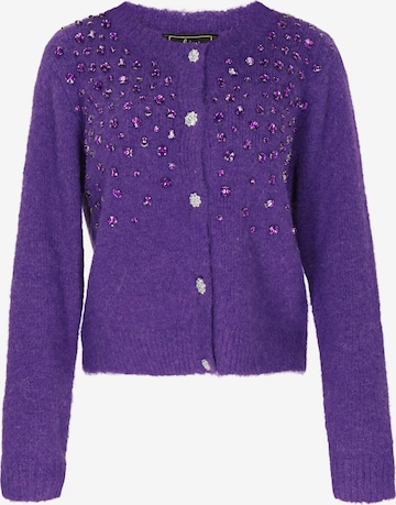 faina - Casaco de malha em roxo: frente