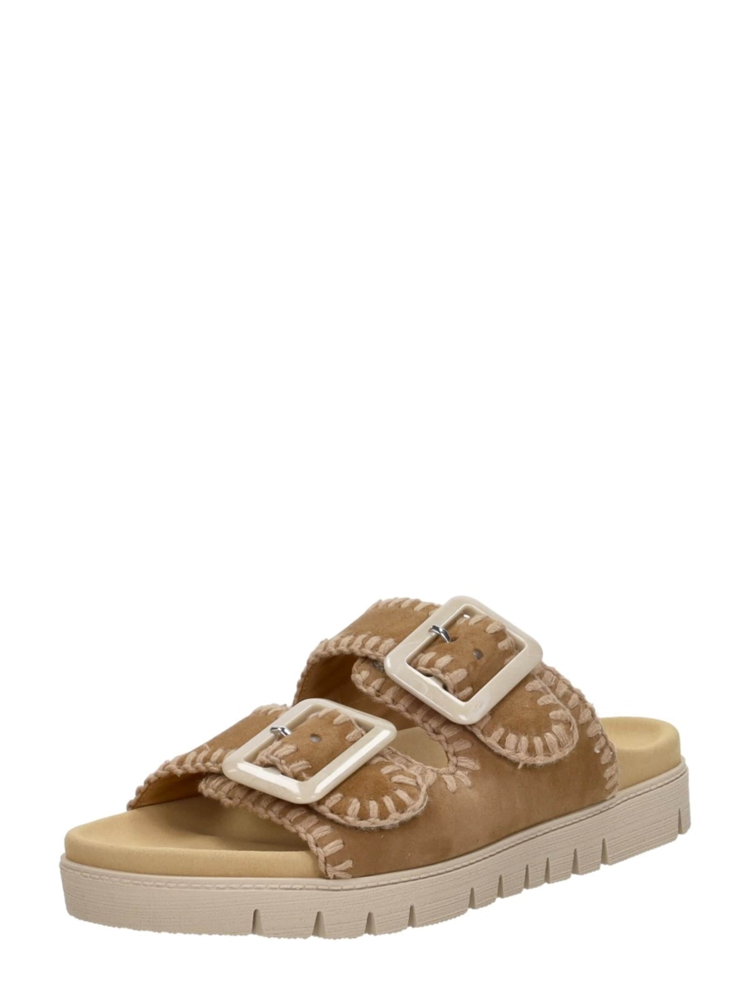 Mule 'Open Teen' GABOR en beige : devant