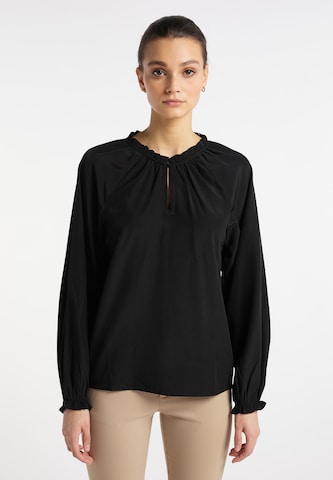 DreiMaster Klassik Blouse in Black: front