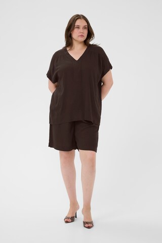 KAFFE CURVE Блузка 'KCmille' в Коричневый
