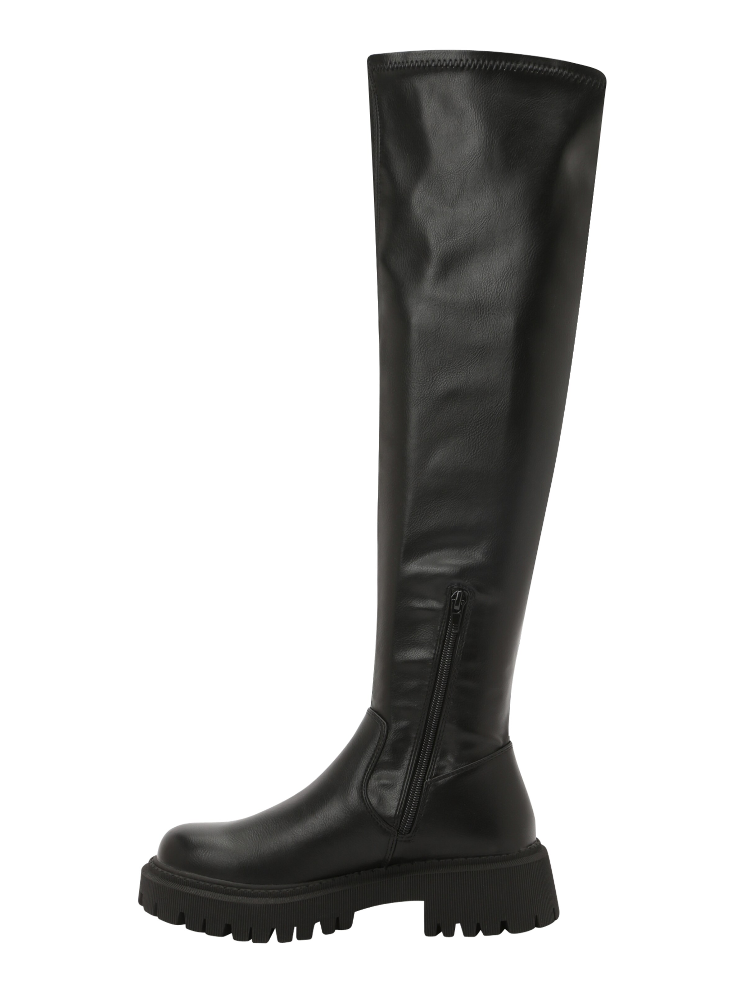 BULLBOXER Over the Knee Boots in Black