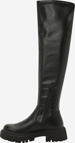 BULLBOXER Over the Knee Boots in Black