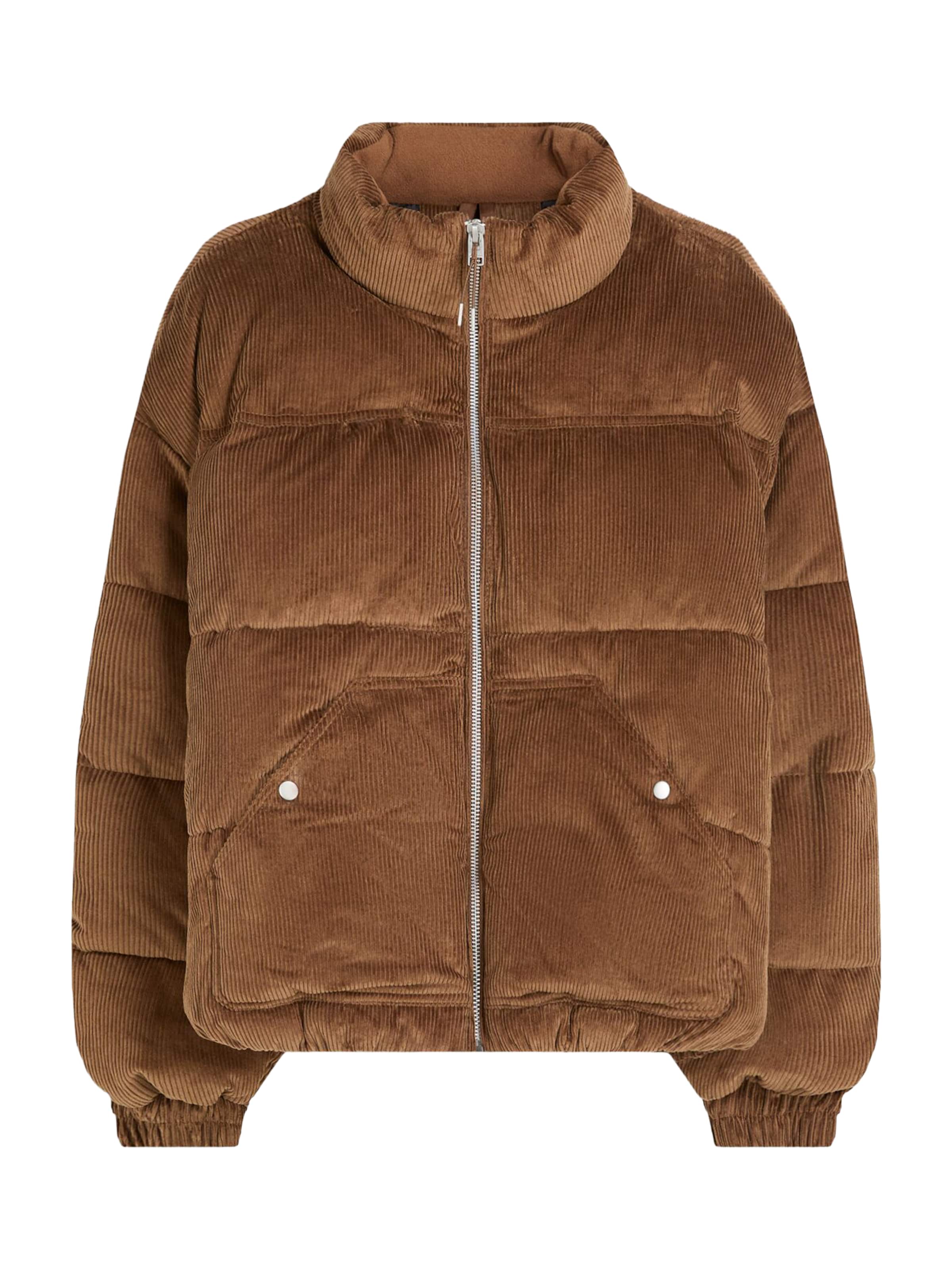 Geacă de primăvară-toamnă de la Bershka pe maro: față