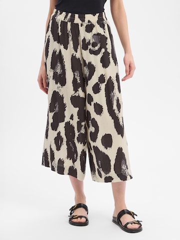 MSCH COPENHAGEN Loose fit Pleat-front trousers ' Karalie Jusia ' in Beige: front