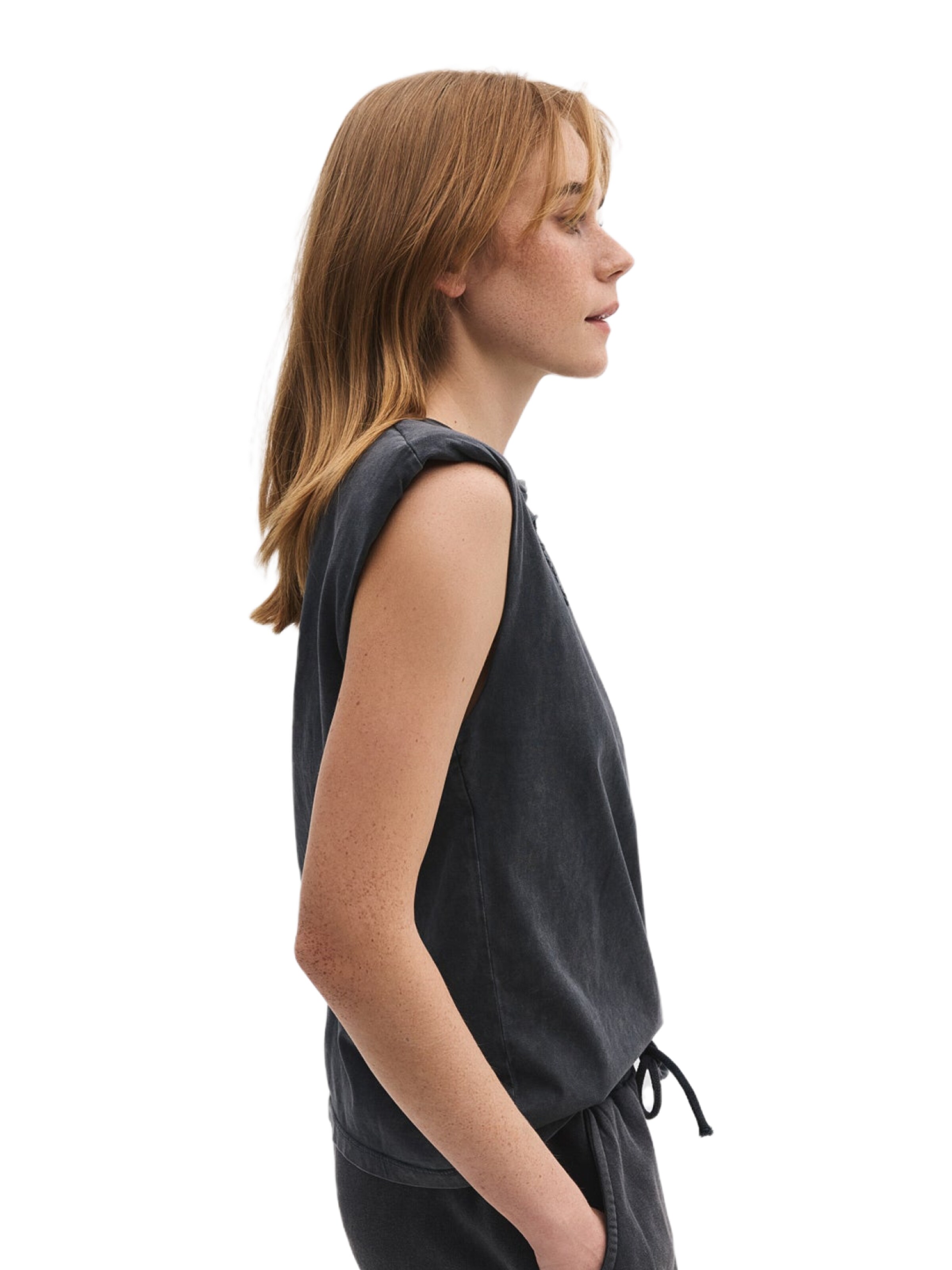 No Matter What Top in Grijs