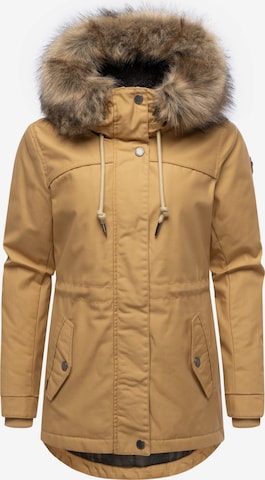 Ragwear Parka zimowa 'Tawny Short' w kolorze brązowy: przód