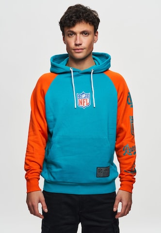 Recovered Sweatshirt 'NFL Dolphins Eastern Div' in Blue: front