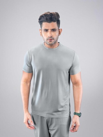 PANTONECLO - Camiseta funcional 'Pantoneclo Men's Gym Crew Neck Short Sleeve T-Shirt' en gris