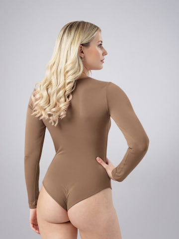 LEAFLETIC Body 'Leafletic Women’s Bodysuit'‌‌‌‌‌‌‌‌‌ in Braun