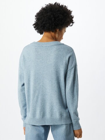 VILA Oversized Sweater in Blue