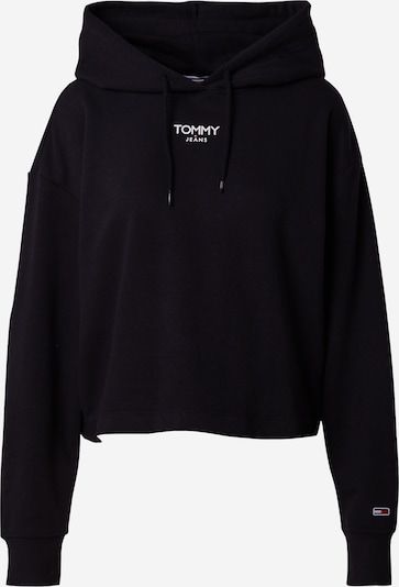 Tommy Jeans Sportisks džemperis, krāsa - melns / balts, Preces skats