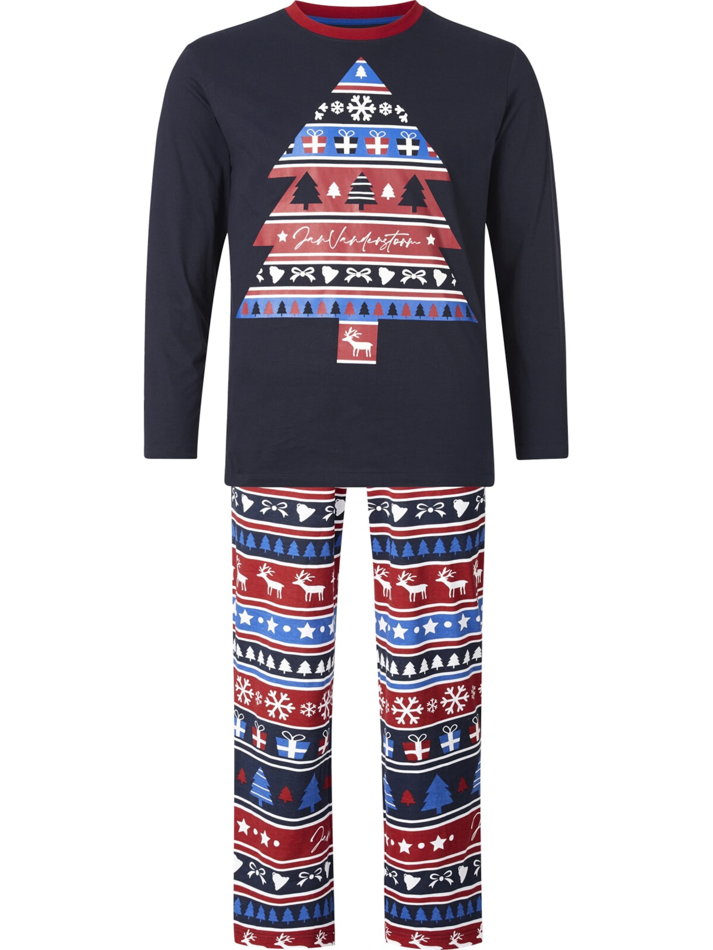 Jan Vanderstorm Schlafanzug ' Erilert ' in Blau: Vorderseite