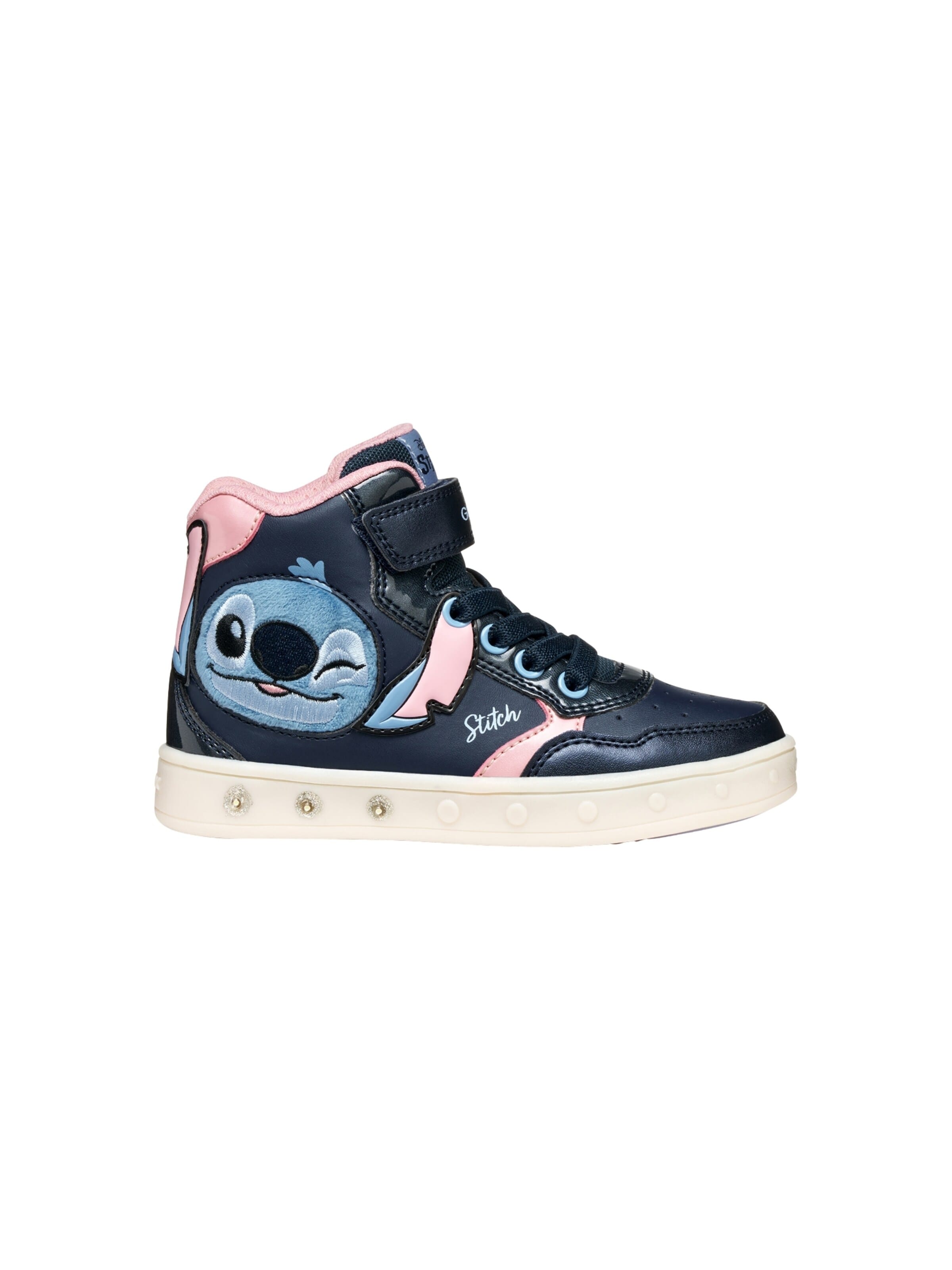 Baskets 'Hohe Sneaker mit Klettverschluss für Kinder „Skylin Girl“ von Synt.Lea+Pea' GEOX en bleu