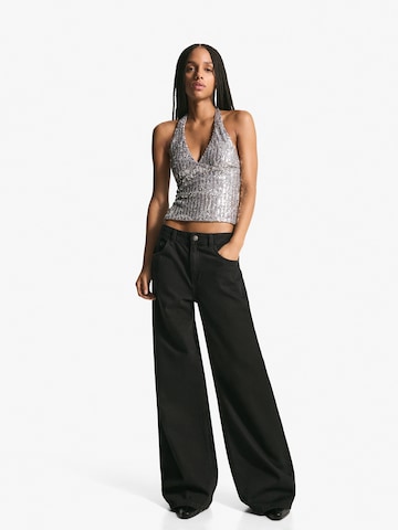 Top di Bershka in argento