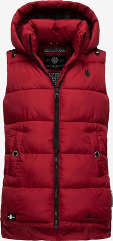 MARIKOO Bodywarmer 'Zarinaa' in Rood: voorkant