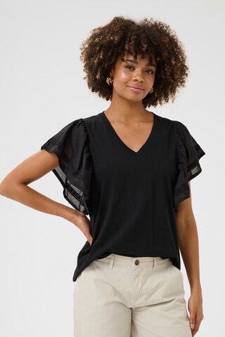 CULTURE Blouse 'Aca ' in Zwart: voorkant