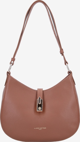 LANCASTER Shoulder Bag 'Milano' in Brown: front