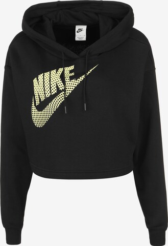 Nike Sportswear Sweatshirt in Zwart: voorkant