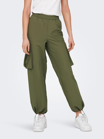 JDY Loose fit Cargo Pants 'LORENZO' in Green: front