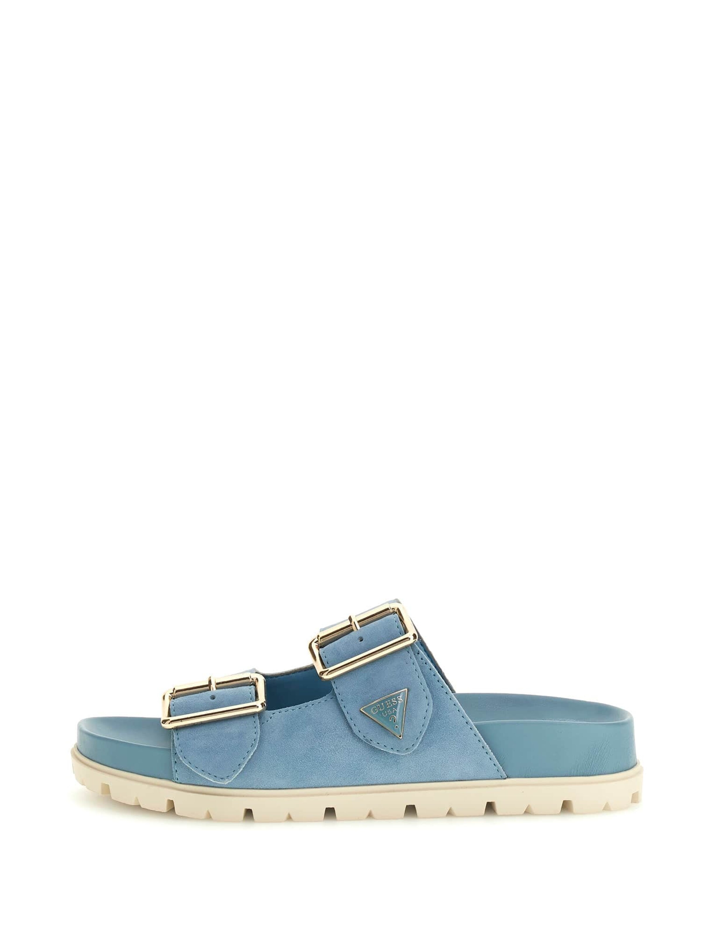 GUESS Pantolette in taubenblau, Produktansicht