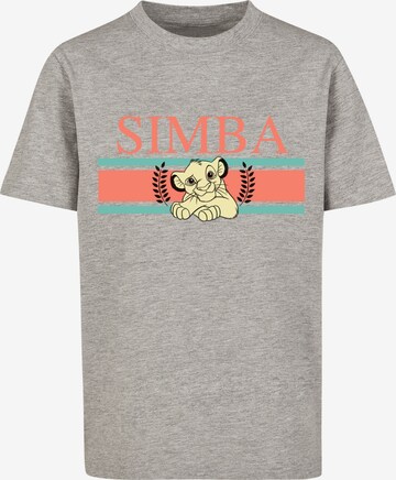 F4NT4STIC T-Shirt 'Disney König der Löwen Simba' in Grau: predná strana