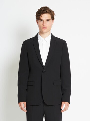 BRUUNS BAZAAR Regular fit Suit Jacket 'Ruben Karlsus' in Black: front