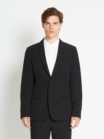 BRUUNS BAZAAR Regular fit Suit Jacket 'Ruben Karlsus' in Black: front