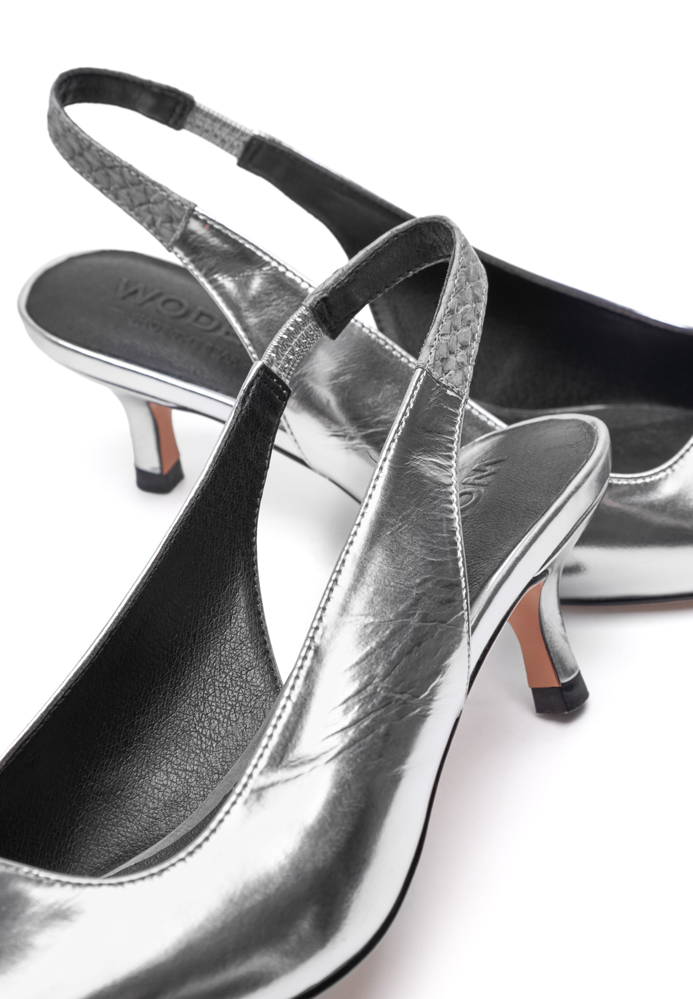 WODEN Slingback pumps 'Maxine' in Silver