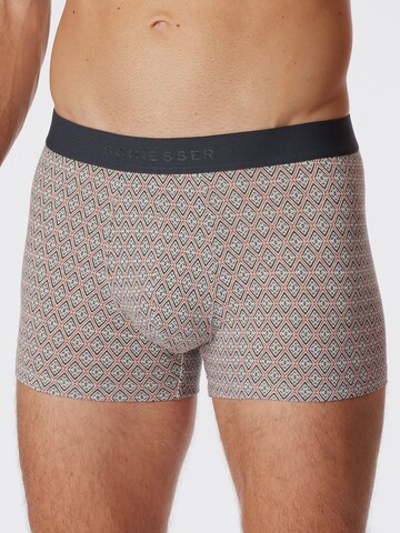 SCHIESSER Boxershorts ' 95/5 Organic Cotton ' in Zwart: voorkant