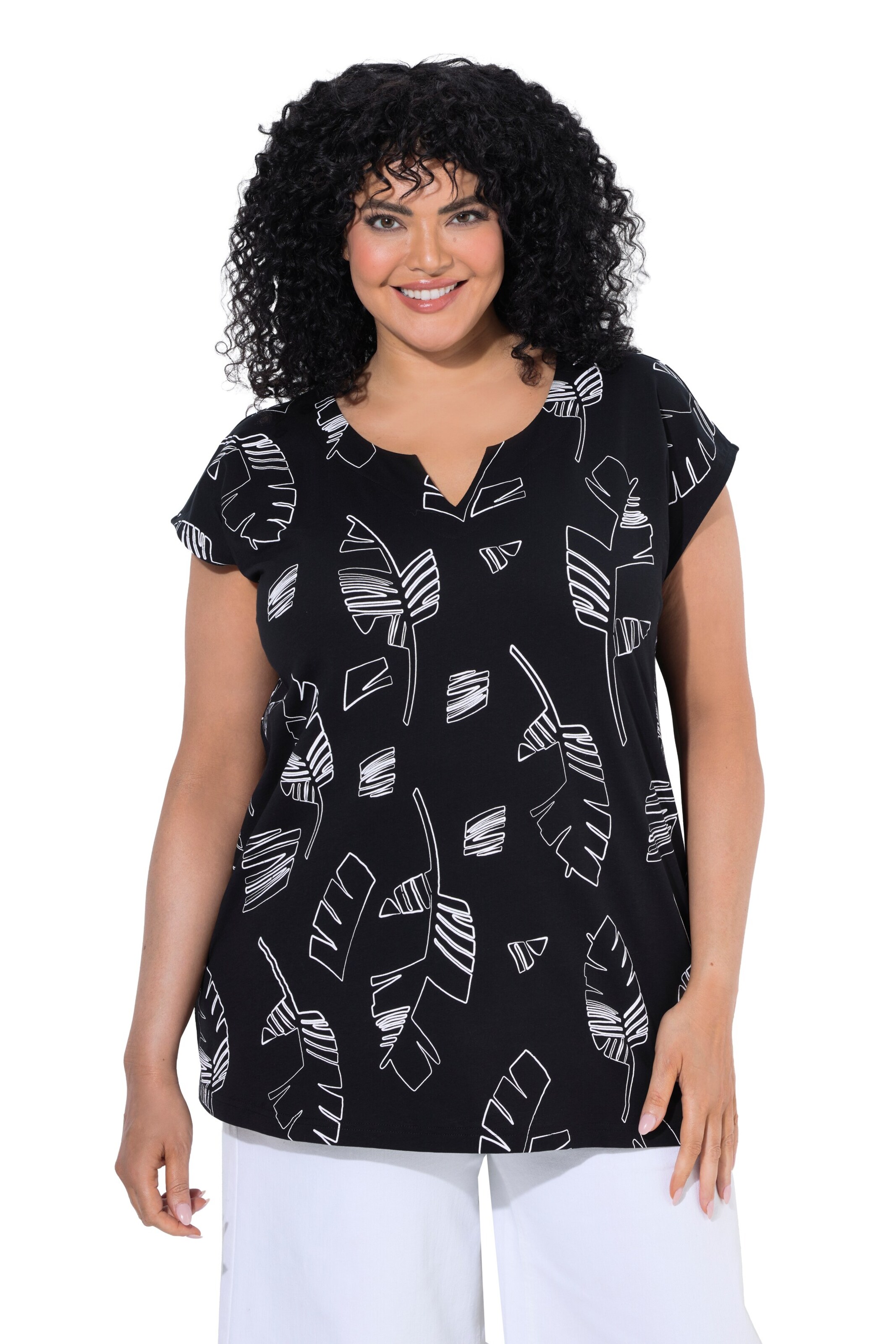 Ulla Popken Shirt in Black: front