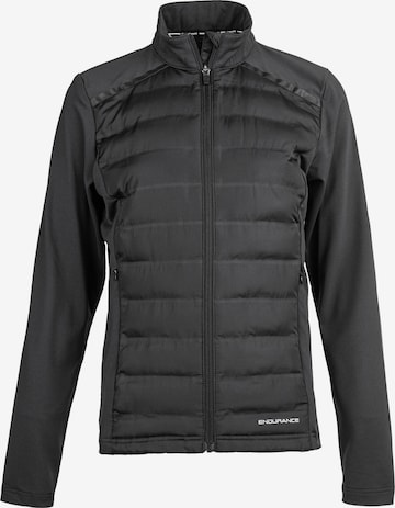 ENDURANCE Athletic Jacket in Black: front