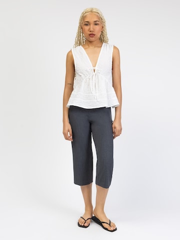 BROKE + SCHÖN Blouse 'Ärmellose Boho Bluse' in White