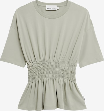 T-shirt ARMEDANGELS en vert : devant